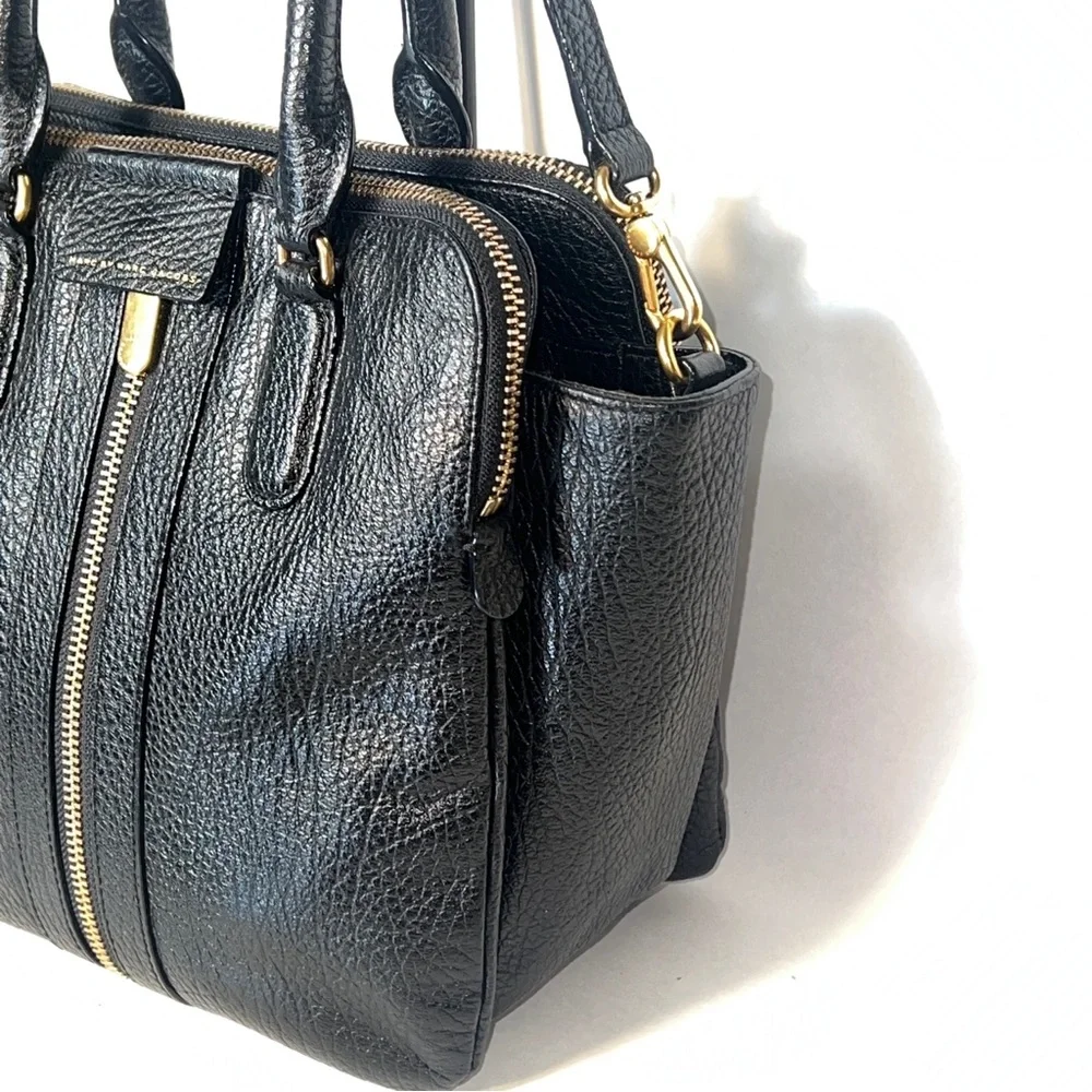Marc by Marc Jacobs Roaster Satchel Black Leather